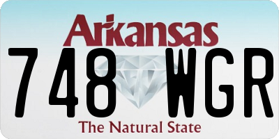 AR license plate 748WGR
