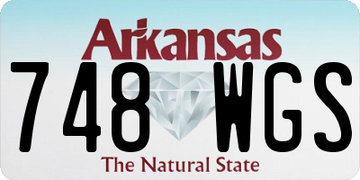 AR license plate 748WGS