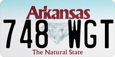 AR license plate 748WGT