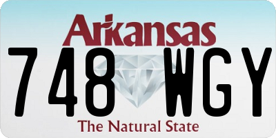 AR license plate 748WGY
