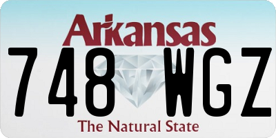 AR license plate 748WGZ