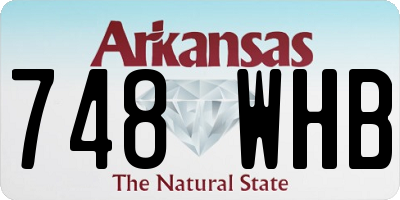 AR license plate 748WHB