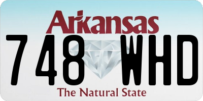 AR license plate 748WHD