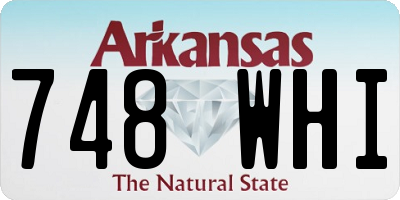 AR license plate 748WHI