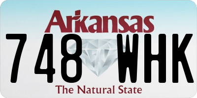 AR license plate 748WHK