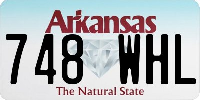 AR license plate 748WHL
