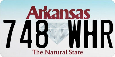 AR license plate 748WHR