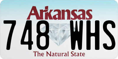 AR license plate 748WHS