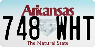 AR license plate 748WHT