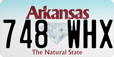 AR license plate 748WHX