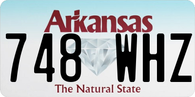 AR license plate 748WHZ
