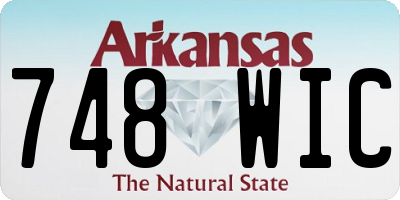 AR license plate 748WIC
