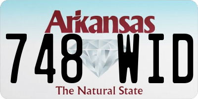 AR license plate 748WID