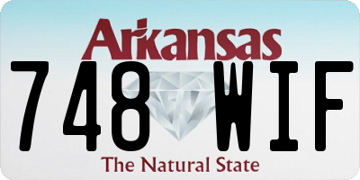 AR license plate 748WIF