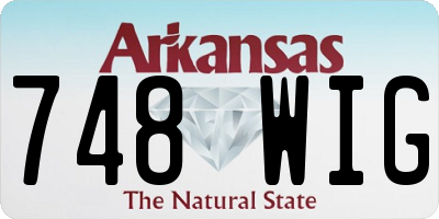 AR license plate 748WIG