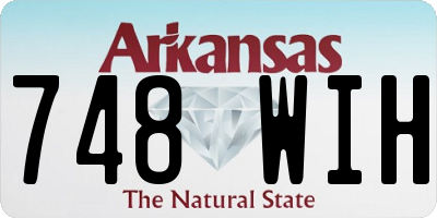 AR license plate 748WIH