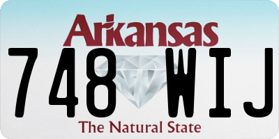 AR license plate 748WIJ