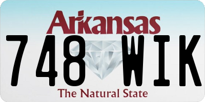 AR license plate 748WIK