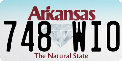AR license plate 748WIO