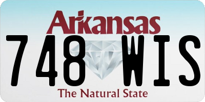 AR license plate 748WIS