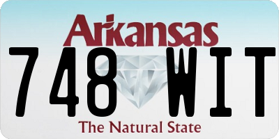 AR license plate 748WIT
