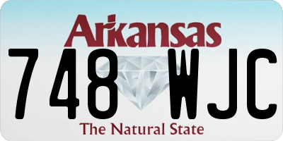 AR license plate 748WJC
