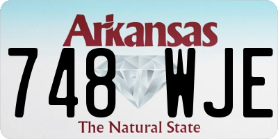 AR license plate 748WJE