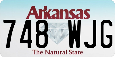 AR license plate 748WJG