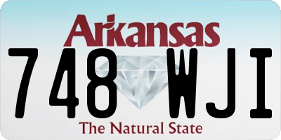 AR license plate 748WJI