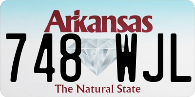 AR license plate 748WJL