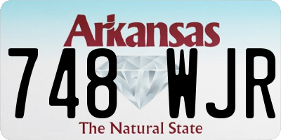 AR license plate 748WJR