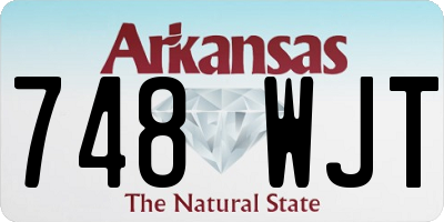 AR license plate 748WJT