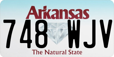 AR license plate 748WJV