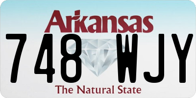 AR license plate 748WJY