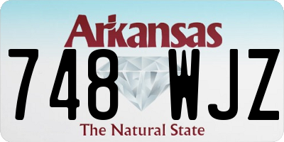 AR license plate 748WJZ