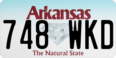 AR license plate 748WKD