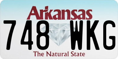 AR license plate 748WKG