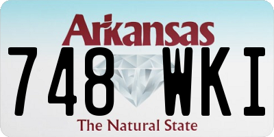 AR license plate 748WKI
