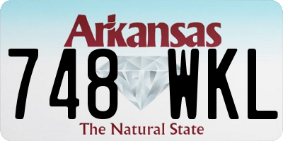 AR license plate 748WKL