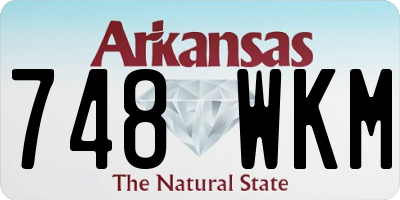 AR license plate 748WKM