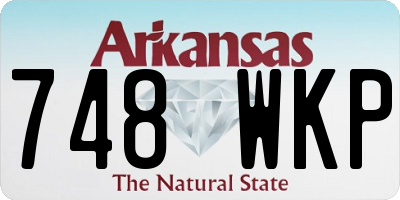 AR license plate 748WKP