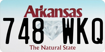 AR license plate 748WKQ