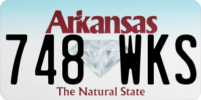 AR license plate 748WKS