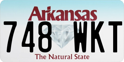 AR license plate 748WKT
