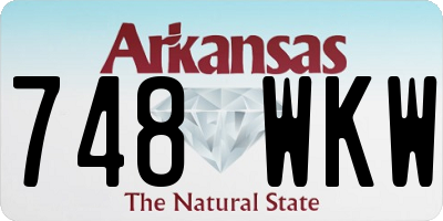 AR license plate 748WKW