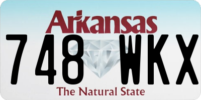 AR license plate 748WKX