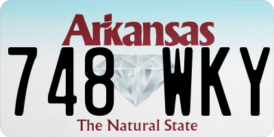 AR license plate 748WKY
