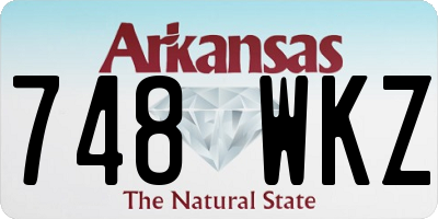 AR license plate 748WKZ