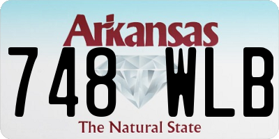 AR license plate 748WLB