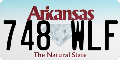 AR license plate 748WLF